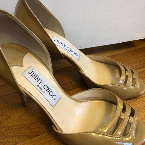 Jimmy Choo tan leather stilettos- size 5 - Picture 6 of 7